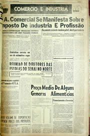 Página do jornal Unitário de agosto de 1956