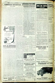 Página do jornal Unitário de setembro de 1956