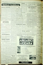 Página do jornal Unitário de setembro de 1956