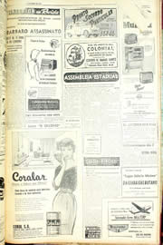 Página do jornal Unitário de setembro de 1956