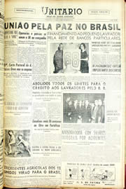 Página do jornal Unitário de setembro de 1956