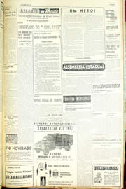 Página do jornal Unitário de setembro de 1956