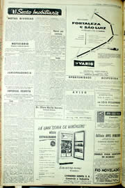 Página do jornal Unitário de setembro de 1956