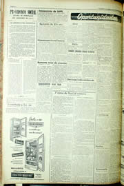 Página do jornal Unitário de setembro de 1956