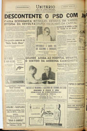 Página do jornal Unitário de outubro de 1956