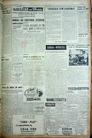 Página do jornal Unitário de outubro de 1956