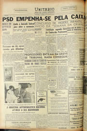 Página do jornal Unitário de outubro de 1956