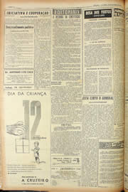 Página do jornal Unitário de outubro de 1956