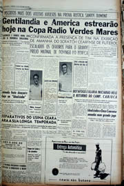Página do jornal Unitário de outubro de 1956