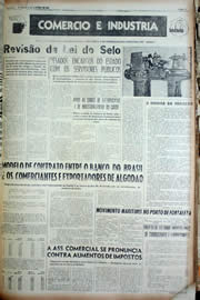 Página do jornal Unitário de outubro de 1956