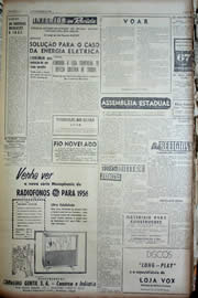 Página do jornal Unitário de outubro de 1956
