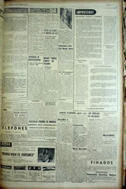 Página do jornal Unitário de outubro de 1956