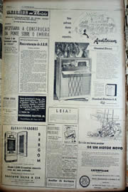 Página do jornal Unitário de outubro de 1956