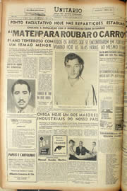 Página do jornal Unitário de outubro de 1956