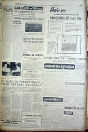 Página do jornal Unitário de outubro de 1956