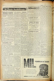 Página do jornal Unitário de outubro de 1956