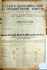 Página do jornal Unitário de novembro de 1956