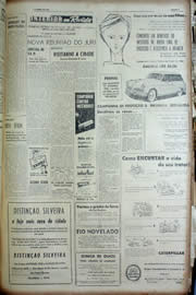 Página do jornal Unitário de novembro de 1956