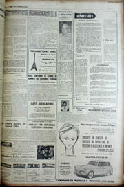 Página do jornal Unitário de novembro de 1956