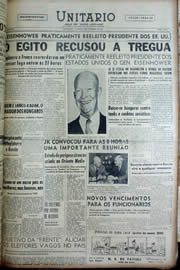 Página do jornal Unitário de novembro de 1956