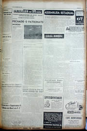 Página do jornal Unitário de novembro de 1956