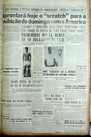 Página do jornal Unitário de novembro de 1956