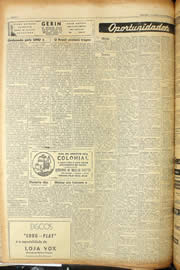 Página do jornal Unitário de novembro de 1956