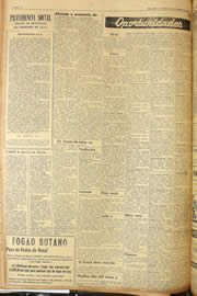 Página do jornal Unitário de novembro de 1956
