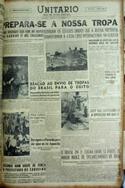 Página do jornal Unitário de novembro de 1956