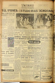 Página do jornal Unitário de novembro de 1956