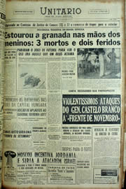 Página do jornal Unitário de novembro de 1956