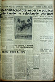 Página do jornal Unitário de novembro de 1956