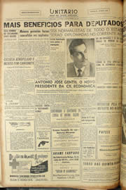 Página do jornal Unitário de novembro de 1956