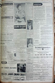 Página do jornal Unitário de novembro de 1956