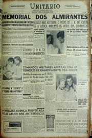 Página do jornal Unitário de novembro de 1956