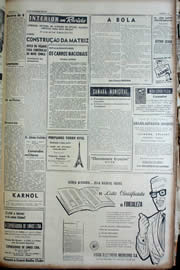 Página do jornal Unitário de novembro de 1956