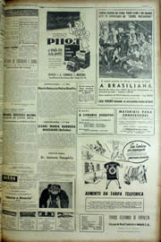 Página do jornal Unitário de novembro de 1956