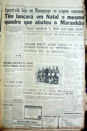 Página do jornal Unitário de novembro de 1956