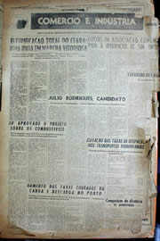 Página do jornal Unitário de dezembro de 1956