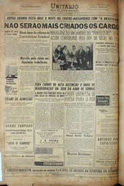 Página do jornal Unitário de dezembro de 1956