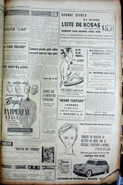 Página do jornal Unitário de dezembro de 1956