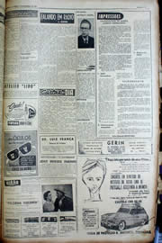 Página do jornal Unitário de dezembro de 1956
