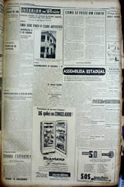 Página do jornal Unitário de dezembro de 1956