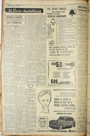 Página do jornal Unitário de dezembro de 1956