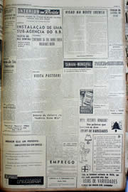 Página do jornal Unitário de dezembro de 1956