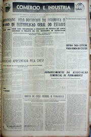 Página do jornal Unitário de dezembro de 1956