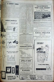 Página do jornal Unitário de dezembro de 1956