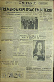 Página do jornal Unitário de abril de 1957