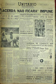 Página do jornal Unitário de abril de 1957