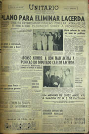 Página do jornal Unitário de abril de 1957